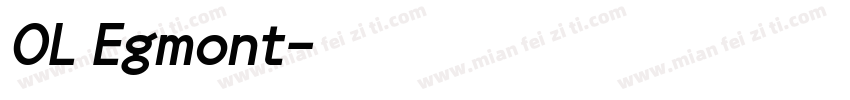 OL Egmont字体转换